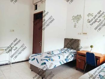 Kost kos putri kampus ubaya rungkut 1 kamar berdua fas lengkap wifi ac