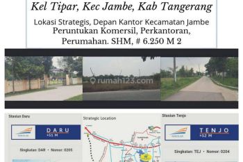 DIJUAL TANAH SIAP BANGUN SEBERANG KANTOR KECAMATAN JAMBE PERUNTUKAN DLL