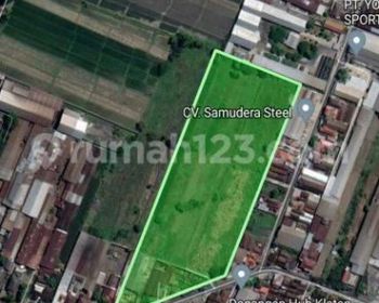 Dijual Tanah Industri Luas 3 Hektar Lokasi Ceper,klaten,jawa Tengah