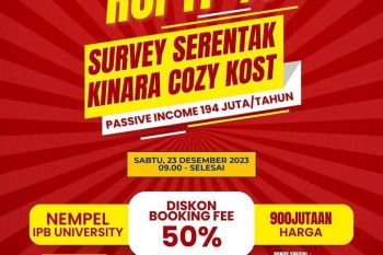 Rumah Kos Murah Premium di Bogor, Full Furnished dekat IPB