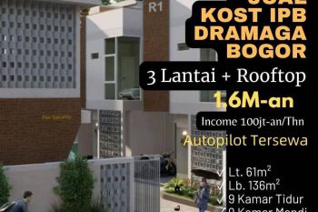 KOST DIJUAL 800 Meter Gerbang Utama IPB DRAMAGA BOGOR, 5 Menit Gerbang Utama 9