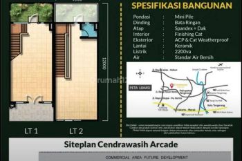 Ruko 2 lantai murah, cocok buat usaha, harga promo