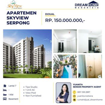 Dijual Murah Apartemen Sky View Serpong Bsd