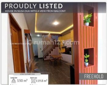 Rumah Baru 2 Lantai di Nusa dua Hadap Timur Pemandangan