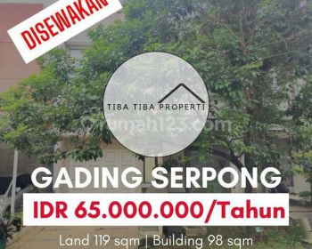 DISEWAKAN

RUMAH CLUSTER CANARY GADING SERPONG