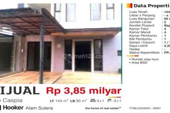 Rumah di The Caspia , BSD Bagus Siap Huni