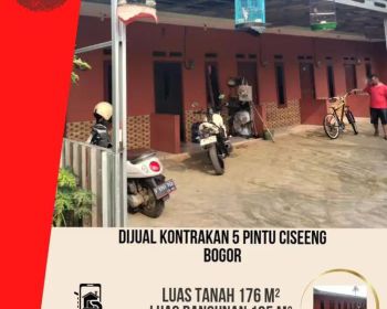 DIJUAL KONTRAKAN 5 PINTU CISEENG BOGOR