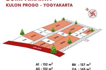 Beli 1 Dapat 1, Tanah Kavling SHM Siap Balik Nama, Dekat Yia
