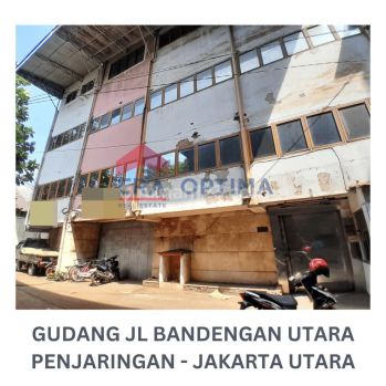 Dijual Gudang ruko 4 Gandeng Jl Bandengan Utara, Penjaringan Jakarta Utara