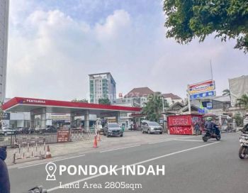 Spbu Pondok Indah Bonus Gedung 2 Lantai Strategis Area Jakarta Selatan