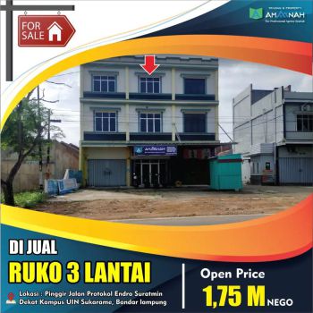 RUKO PINGGIR JALAN PROTOKOL DKT KAMPUS UIN