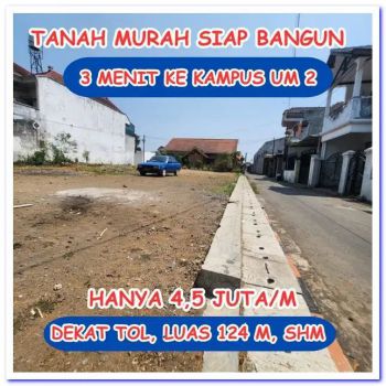 Jual Tanah Ranugrati Sawojajar Malang