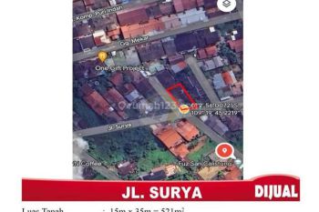 DIJUAL TANAH JALAN SURYA, TEPI JALAN RAYA,STRATEGIS 521