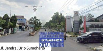DIJUAL Tanah+Bangunan LD 62 mtr,Tengah Kota MADIUN Apikk