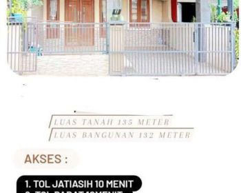 RUMAH SIAP HUNI MINIMALIS DIBOJONG MENTENG BEKASI