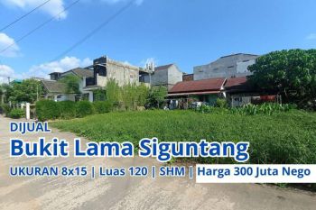 Di jual tanah murah siap bangun lokasi bukit lama