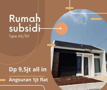 Rumah subsidi terbaik di jatinangor cicilan 1 jt