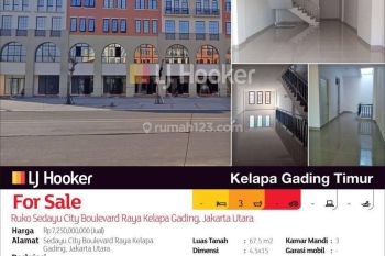 Ruko Sedayu City Boulevard Raya Kelapa Gading, Jakarta Utara