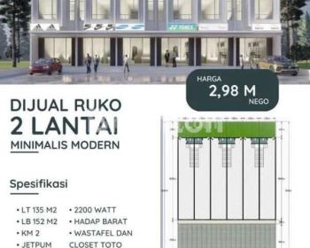 Ruko Baru Pinggir Jalan Villa Melati Mas, Dekat Alam Sutera, Gading Serpong, dan