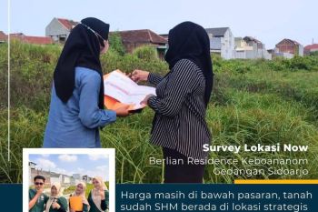 Survey lokasi sekarang Kavling gedangan siap bangun sudah SHM