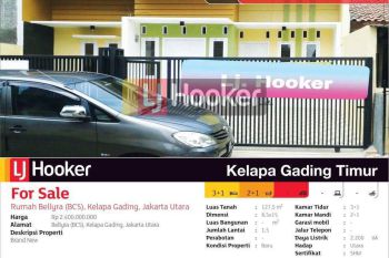 Rumah Jln. Bellyra Komp. BCS Kelapa Gading, Jakarta Utara