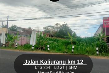 Pinggir Jalan Kaliurang Km 12 Dekat UII Tanah Prospek Usaha