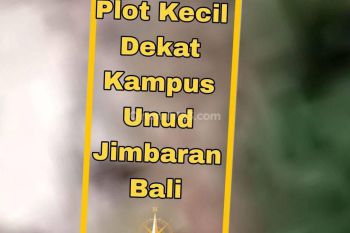 Tanah Plot Kecil Dekat Kampus Unud Jimbaran Bali Tanah 207 m² SHM di Bukit Hijau
