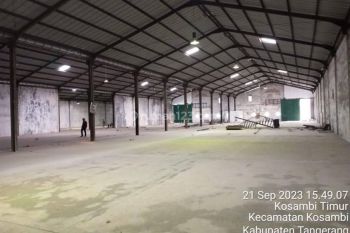 Disewa Gudang Gandeng 3 di Dadap, Tangerang, Tidak Banjir, Akses Container 40