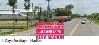 DIJUAL Tanah Pekarangan, Dpn Gerbang Tol Dumpil MADIUN Strategis