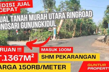 Jual Tanah Murah Strategis Di Bejiharjo Karangmojo Gunungkidul Dekat Kota Dan