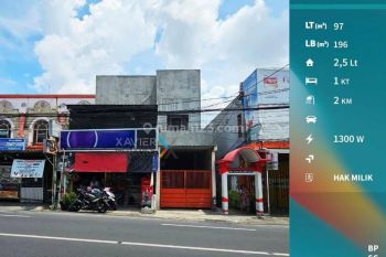 Dijual Ruko Strategis 2.5 Lantai Jalan Mt. Haryono, Dinoyo Malang