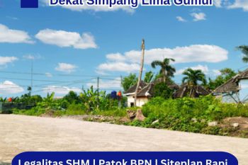 Jual Tanah Pekarangan Dekat Simpang Lima Gumul Kediri