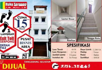 Dijual Ruko di Serpong