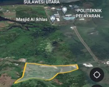 Tanah luas di Manado Sulut.