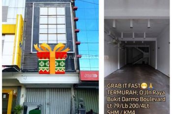 FS: Ruko 4lt super strategis, sgt ramai, Raya Bukit Darmo Boulevard, nego, GRQB