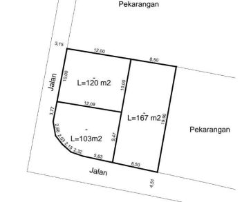 Tanah Pekarangan Strategis dekat Jalan Seturan Raya