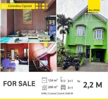 Rumah Rapih, Siap Huni dalam Cluster di Cirendeu, Ciputat