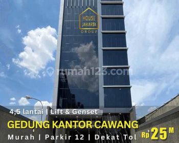 Gedung Kantor Cawang 4,5 Lantai Lift, Genset. Parkir 12 Dekat Tol
