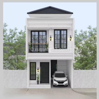 Rumah Modern Compact 2 lantai Carpot akses 2 mobil dkt tol Dukuh