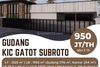 Disewakan Gudang Kic Gatsu Ada Kantor Loading Dock