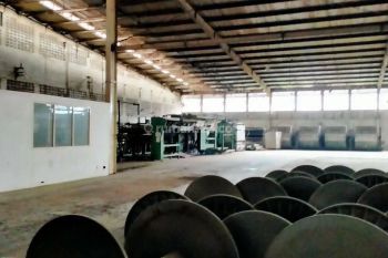 Pabrik celup take over berikut mesin siap operasional.akses container 40 on ada