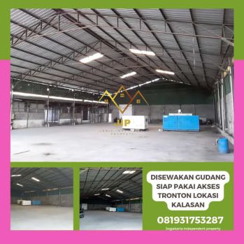 Disewakan gudang siap pakai akses tronton