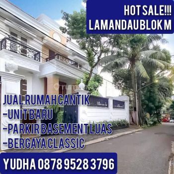 Jual rumah brand new cantik parkir basement luas Mendawai Blok M