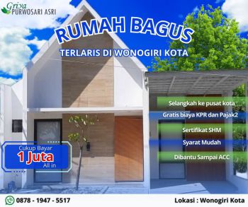 Rumah Terlaris Wonogiri all in 1jt