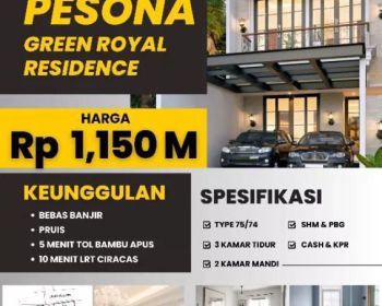 Rumah  clusik erofa Pesona Green Royal Jakarta Bambu Apus