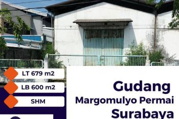 Dijual Gudang Margomulyo Permai Dekat Tol dan Pelabuhan di Surabaya Barat - The