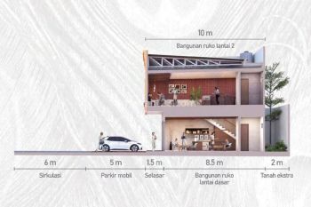 Disewakan Ruko Maggiore Gading Serpong 75 Juta 2 Lantai