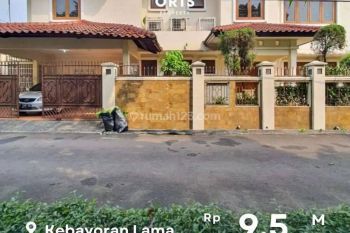 Rumah Kebayoran Lama Harga Njop Lokasi Strategis Posisi Depan Taman Siap Huni