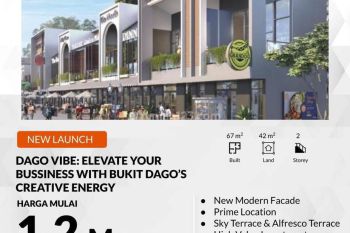 Ruko Dago Vibe Grand Bukit Dago Hadap Jalan Lokasi Strategis