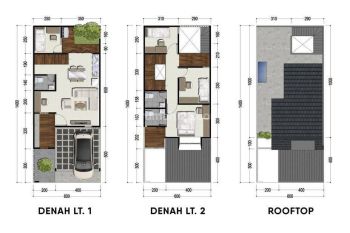Rumah Tropis 2,5 Lt Dekat 2 Pintu Tol Cijago Cibubur Cimanggis Depok